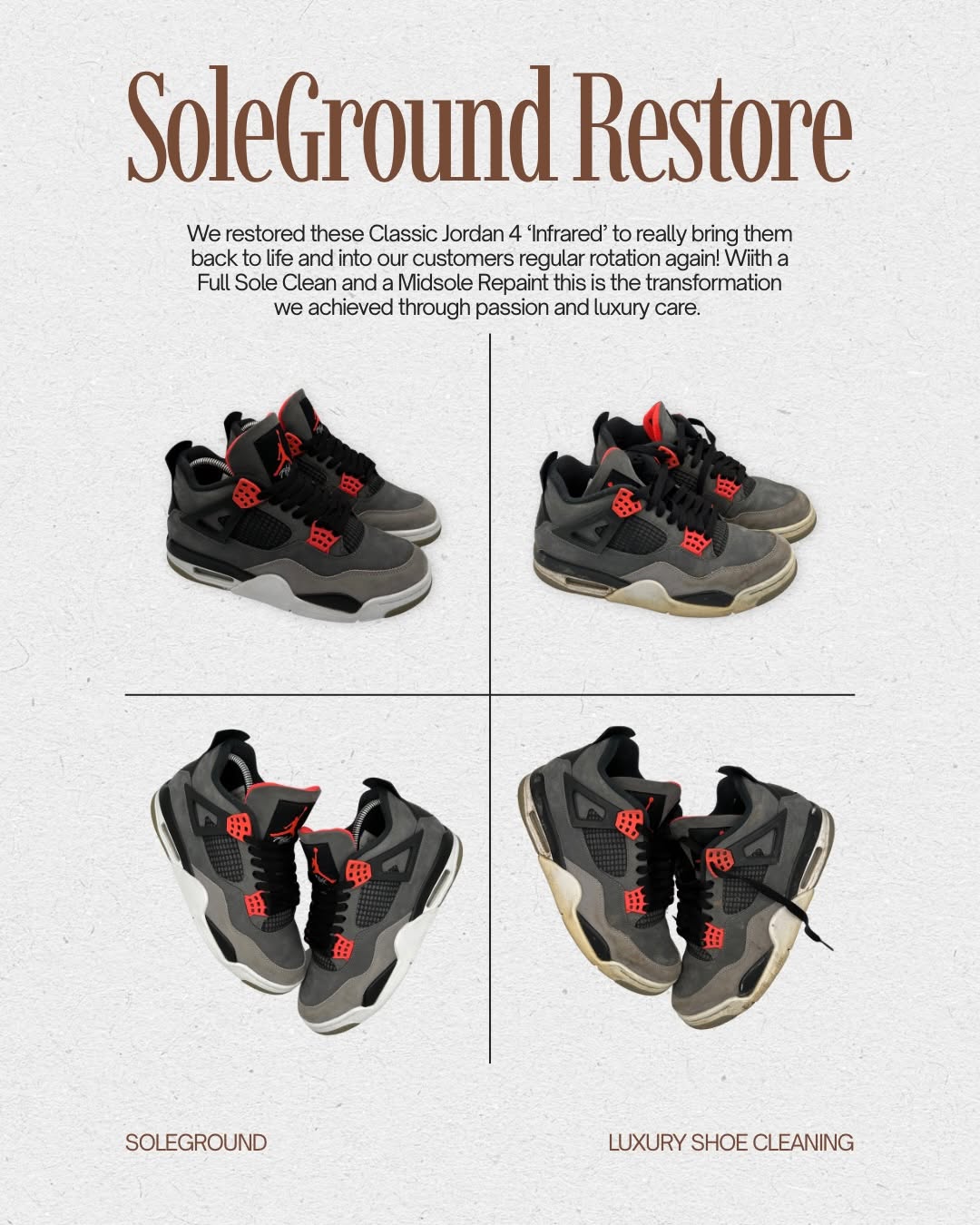 Shoe care by @solegrounduk
