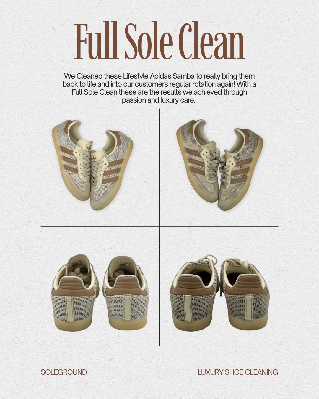 Shoe care by @solegrounduk
