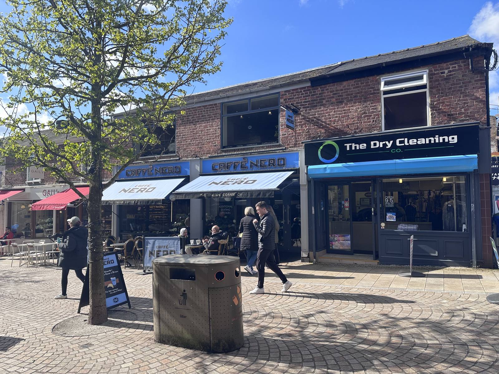 The Dry Cleaning Co. shopfront on Shaw's Road, Altrincham